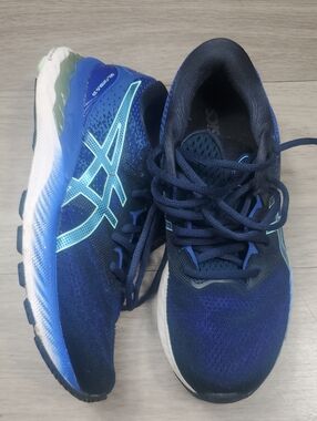 ASICS Gel Nimbus 23 Blue Purple  Womens 8.5 Athletic Comfort Running Sneakers